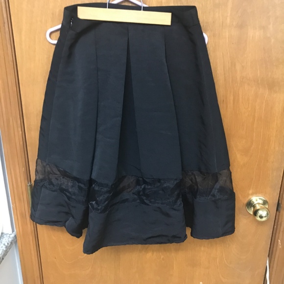 Express Black Maxi Skirt Mesh Size 6 - Picture 2 of 3